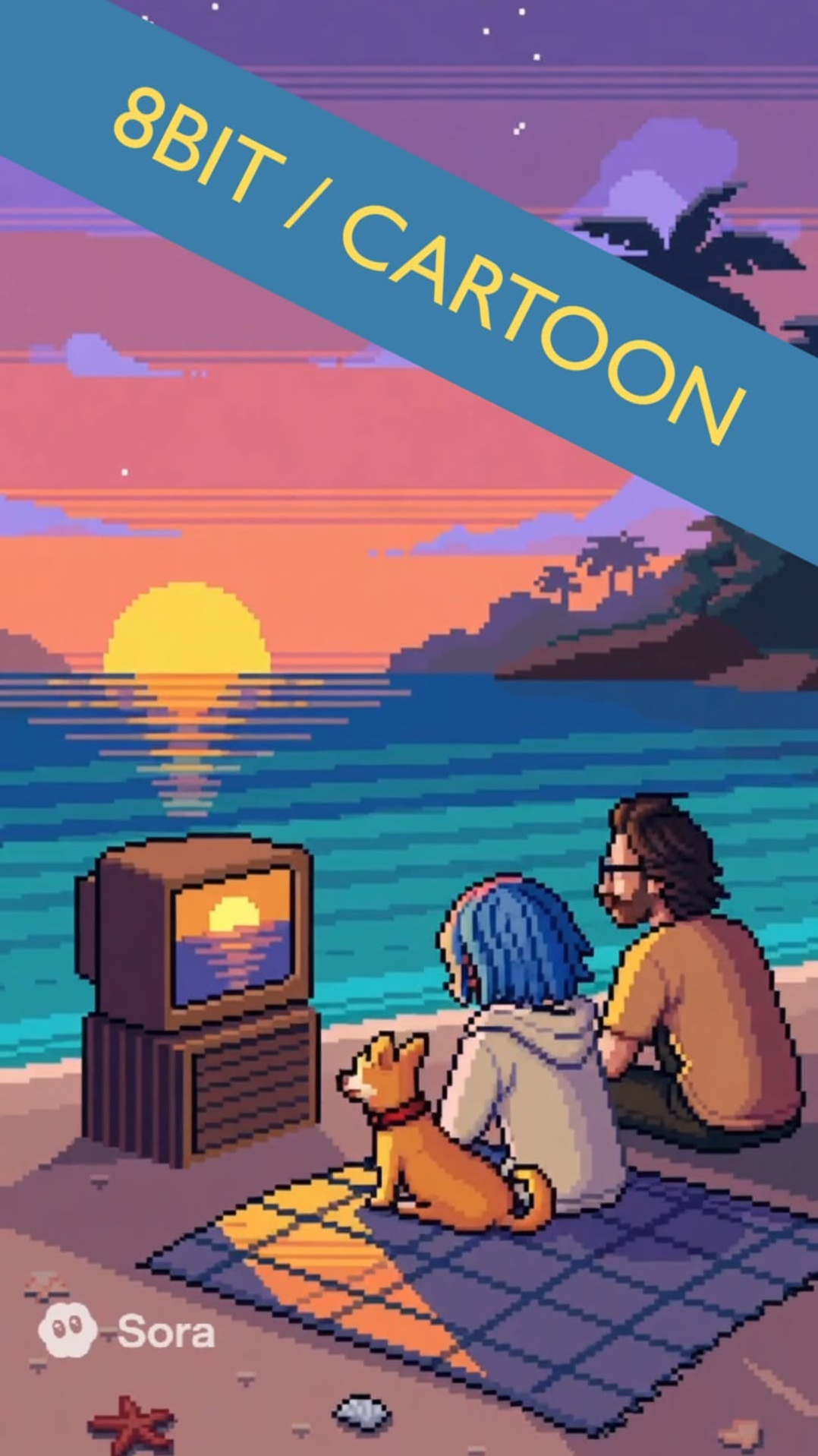 8bit content and cartoons (with narratives and stories) are super easy to do in sora2
